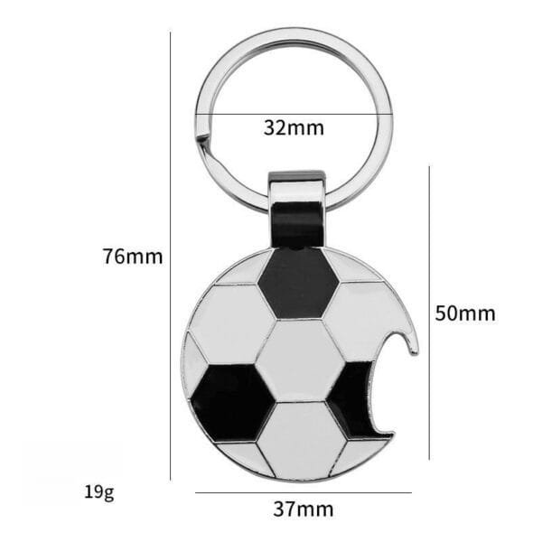 Football Bottle Opener Keychain