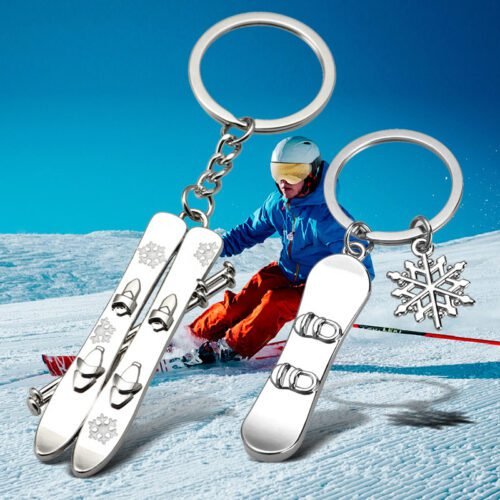 Ski and Snowboard Keychain