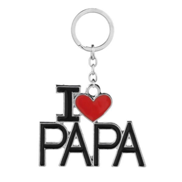 I LOVE PAPA keychain