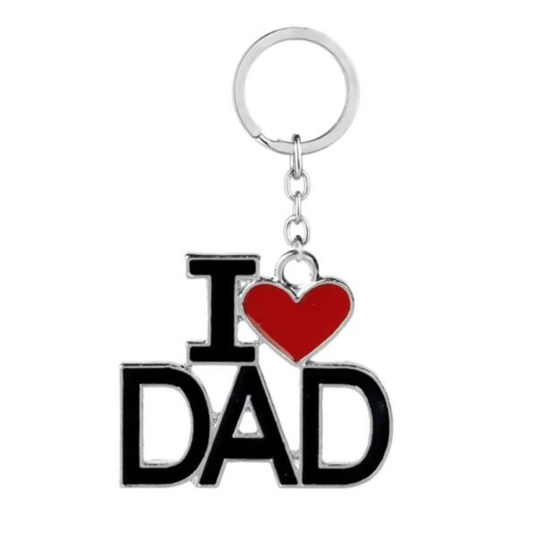 I LOVE DAD keychain