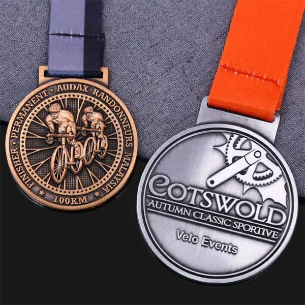 Customised Gold 5K 10K Running Swimming Football Metal Custom Marathon Finisher Sports Medals Manufacturer For Medals - Image 6