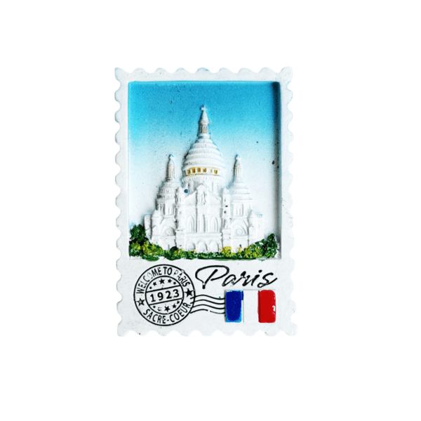 Paris Sacred Heart Cathedral Resin Fridge Magnet