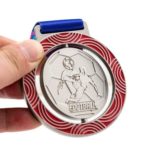 2024 Paris Sports Game Medal Custom Maker Cheap Baseball Football Marathon Handball Metal Medal Rotatable Turn Medallion Medals - Image 4