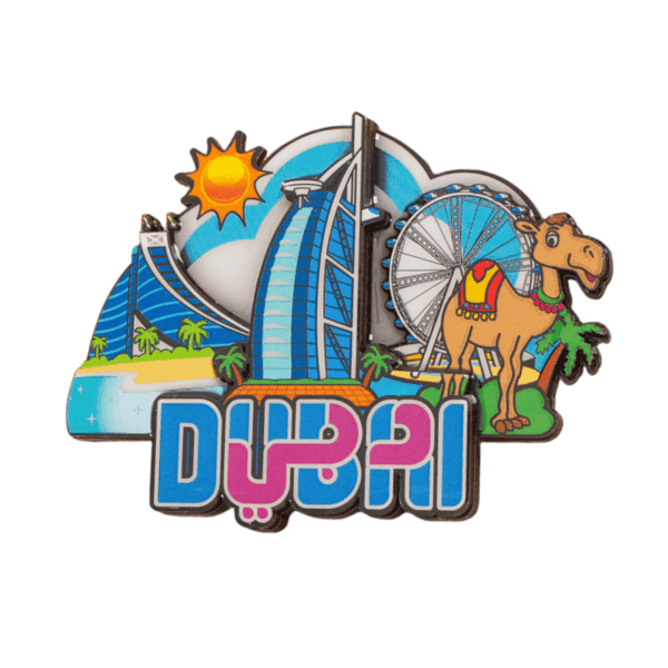 Dubai Wooden Fridge Magnet 5