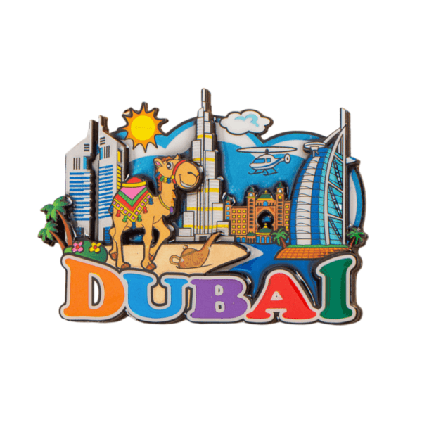 Dubai Wooden Fridge Magnet 2