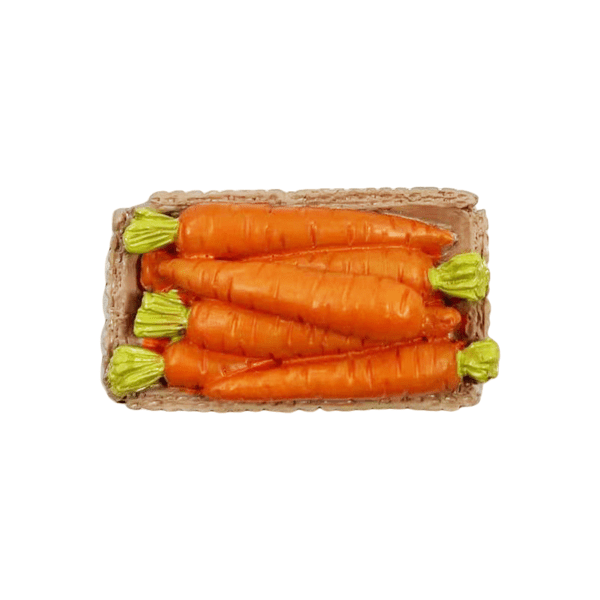 Carton Carrot Natural Resin Fridge Magnet