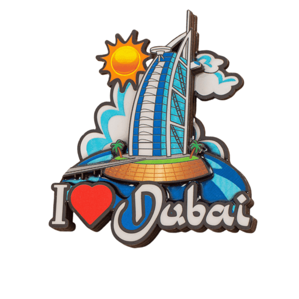 Dubai Wooden Fridge Magnet 6
