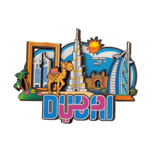 Dubai Wooden Fridge Magnet 7