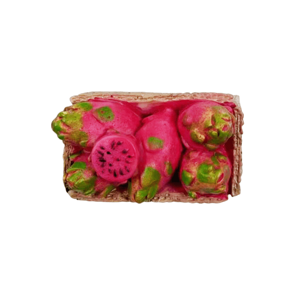 Carton Dragon Fruit Natural Resin Fridge Magnet