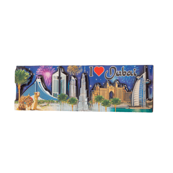 Dubai Wooden Fridge Magnet 8