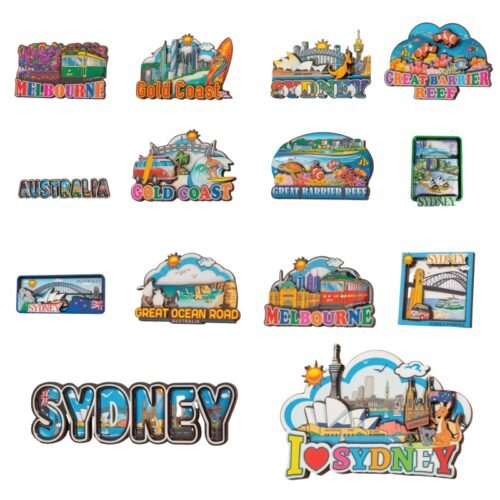 Various Australian Series Wooden Fridge Magnets