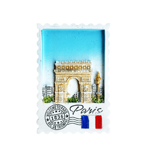 French Arc de Triomphe resin refrigerator magnet