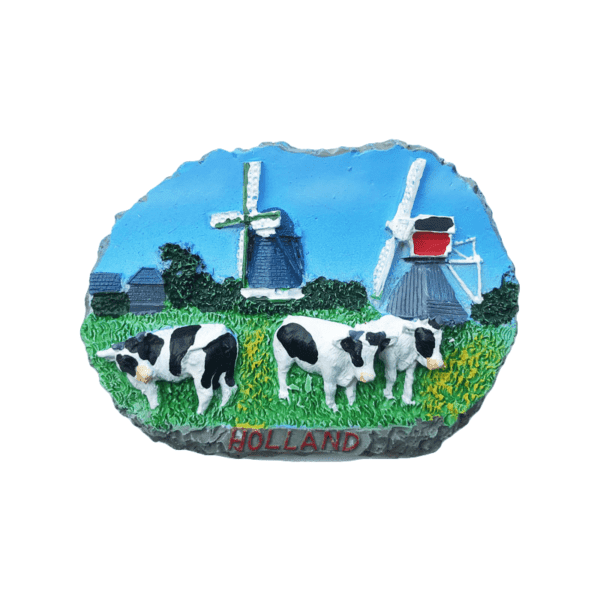 Dutch Cow Windmill Fridge Magnet