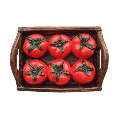 3D Ice Tomato Resin Craft Fridge Magnet