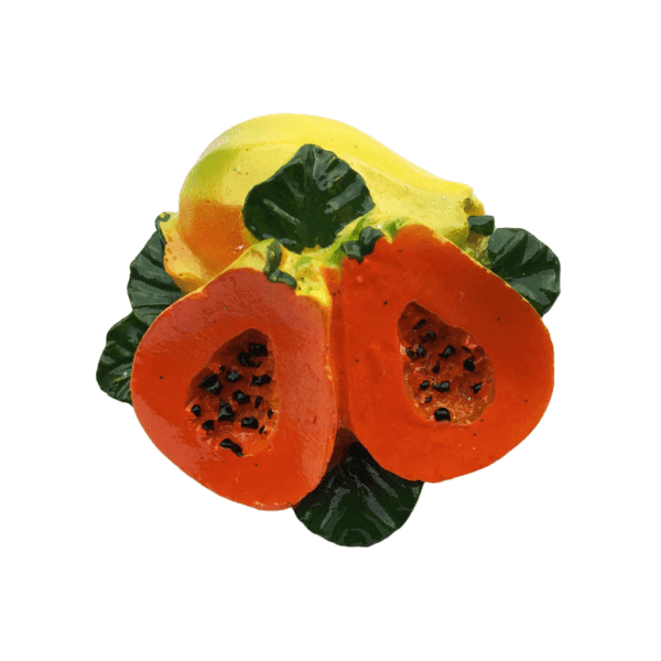 3D papaya resin craft refrigerator magnet