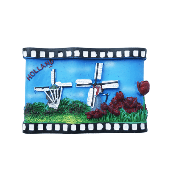 Windmill Flowers Fridge Magnet