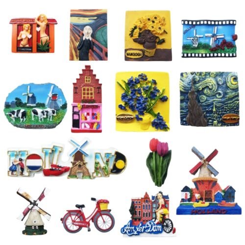 Various customized resin 3D magnetic refrigerator magnets