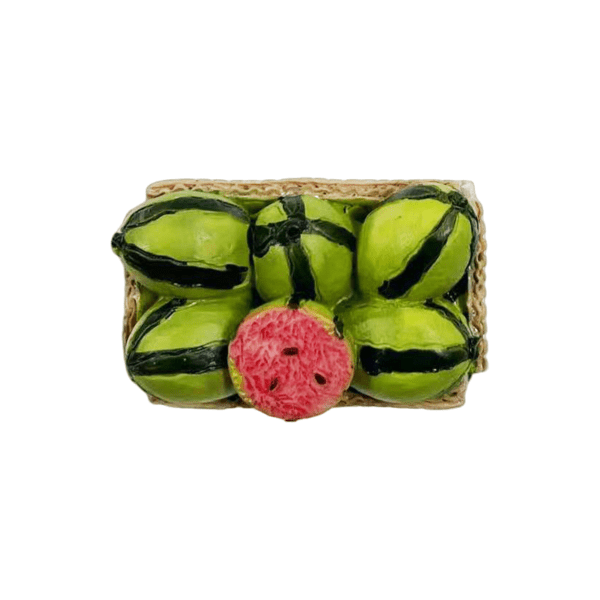 Carton Watermelon Natural Resin Fridge Magnet