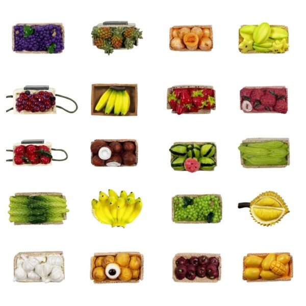 Various vegetables natural resin refrigerator magnets