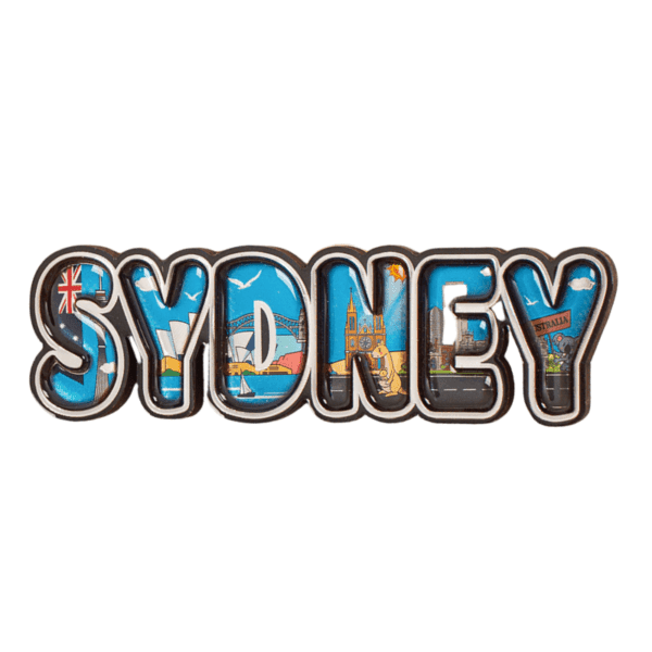 Sydney Letters Wooden Magnetic Fridge Magnet