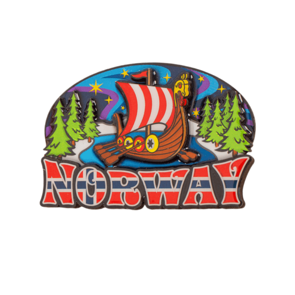 Norwegian Wooden Fridge Magnet 3