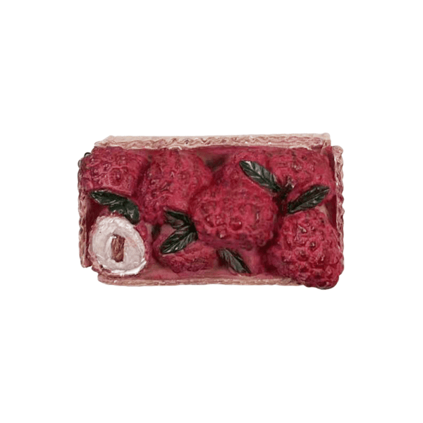 Carton Lychee Natural Resin Fridge Magnet