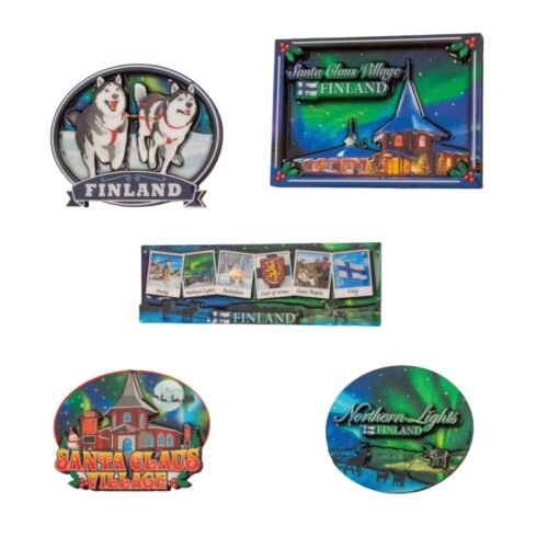 European Finland Helsinki Series Aluminum Foil Fridge Magnets