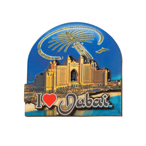 Dubai Attractions Wooden Fridge Magnet