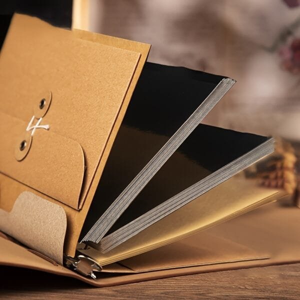 Promotional Large Capacity Handmade Retro Self-Adhesive Photo Album Souvenir Book Home Decor - Image 3