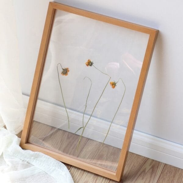 Frames Picture Photo Frame Display Frame Wood Double Sided Glass Vintage Artwork Pressed Flower OEM/ODM Souvenir Present - Image 2