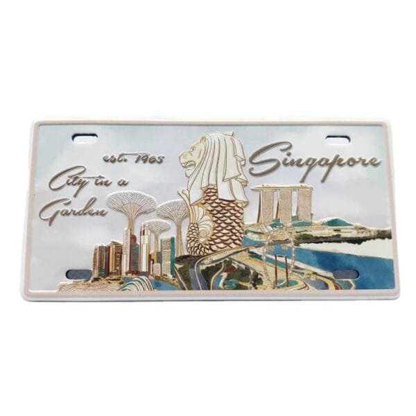 Wholesale Souvenir Personalized Gift Singapore License Plates - Image 4