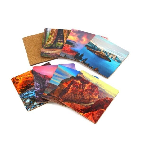 Customizable Printed Water Proof Coasters Souvenir National Mexico Spain Iceland Ireland Greece London City Souvenir Mdf Coaster - Image 3