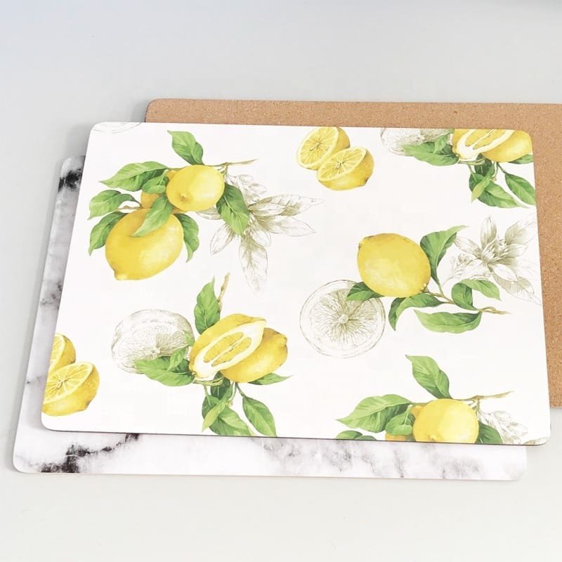 Wholesale Home Premium Table Mats Set of 2 Hardboard Dining Placemats - Image 3