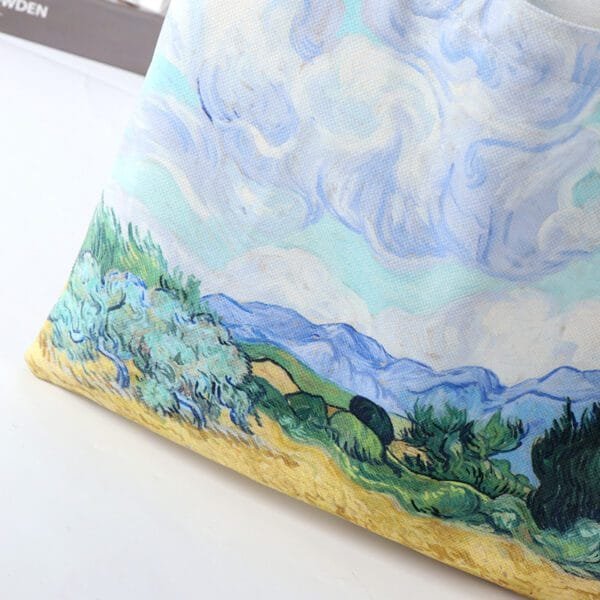 Sublimation Reusable Tote Bags Custom Logo Printed Canvas Bag - Image 4