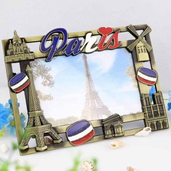 Factory Wholesale Paris Eiffel Tower Souvenir Metal Picture Photo Frame - Image 5
