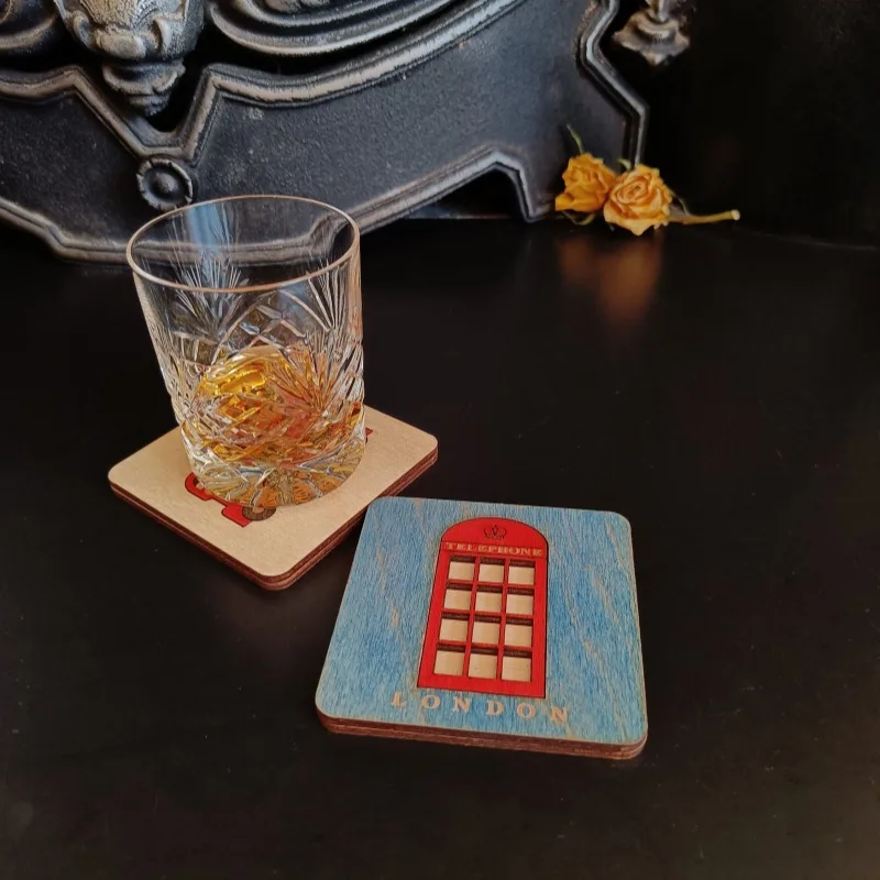 British Themed Wooden Coasters - Image 7