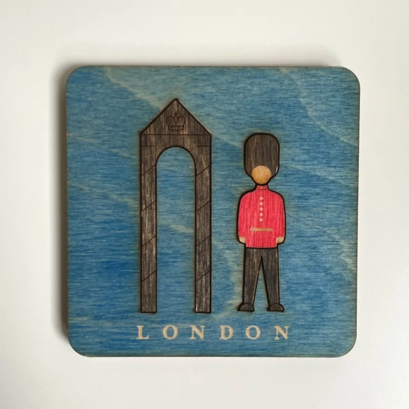 British Themed Wooden Coasters - Image 6