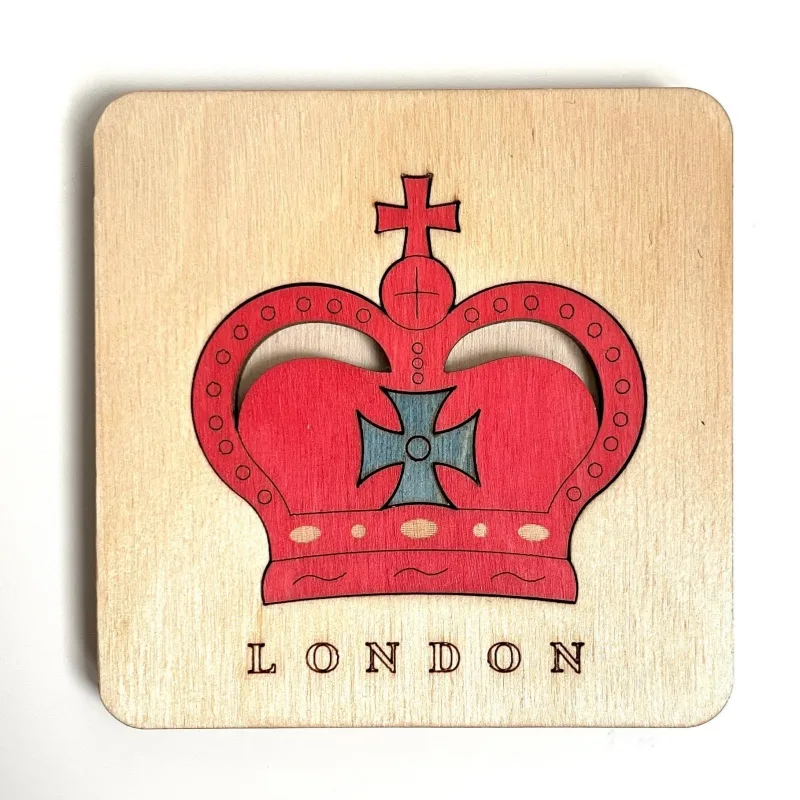 British Themed Wooden Coasters - Image 4
