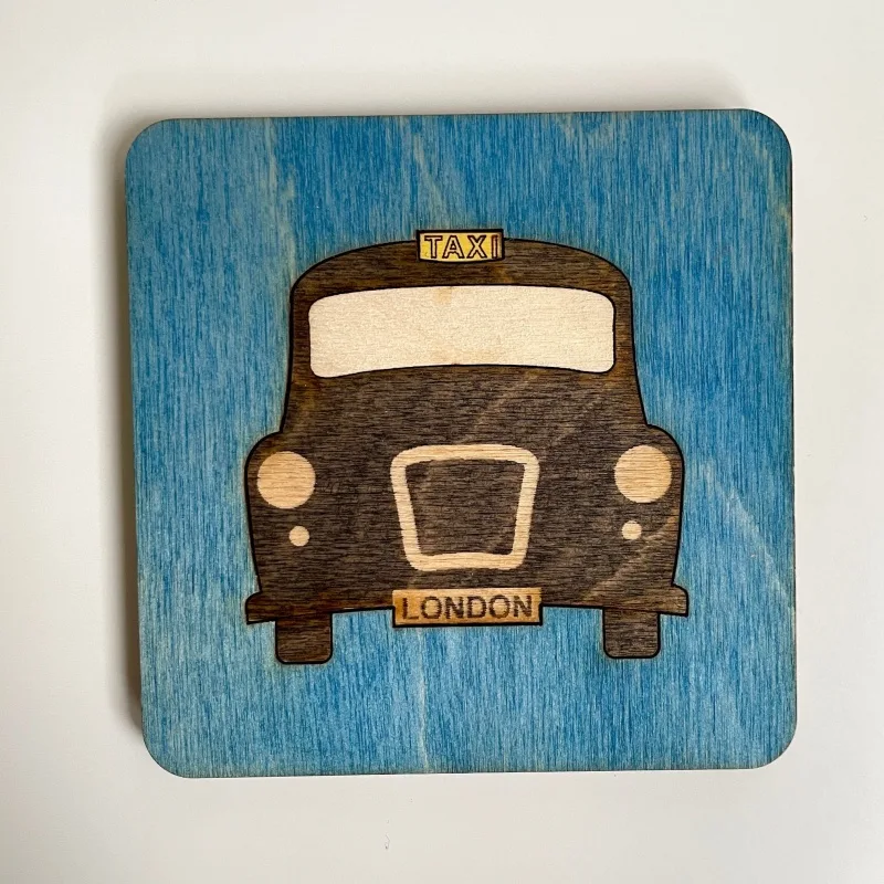 British Themed Wooden Coasters - Image 3