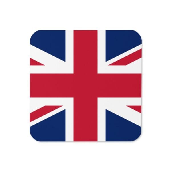 United Kingdom Flag Cork-Back Souvenir Coaster - Image 2
