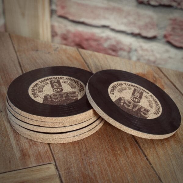 Vinyl Record Retro Class Reunion Drink Coasters Reunion Souvenir Coasters - Image 7