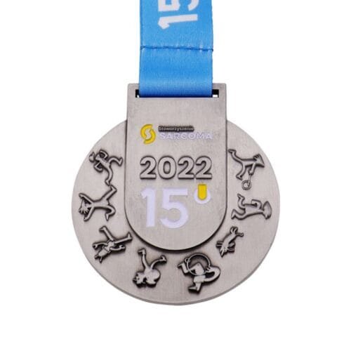 Trophies With Ribbon Soccer Swimming Basketball Running Game Medal