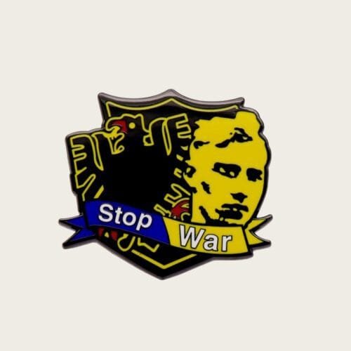 custom enamel pins Factory Unique Ceasefire Hard Enamel Pin Round Badge Brooch Pray Peace Stop War for Awareness Pins for Women Men Girls Praying