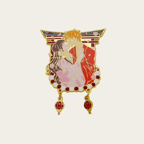 custom enamel pins Wholesale Idol Drama Metal Crafts Brooch Fashion Custom Hard Enamel Collar Lapel Pins With Chain For Decoration