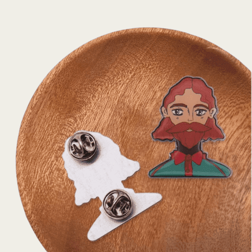 Offset printing label pins Factory Custom Various Shape Lapel Badge Cheap Movie Character Offset Silkscreen Print Epoxy Hat Pins