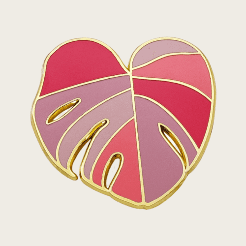 Custom Enamel Pins Custom Shape Logo Metal Pins Badge Plant Enthusiast Gifts Leaf Hard Enamel Pins Brooch Cloisonne Collection Monstera Lapel Pins