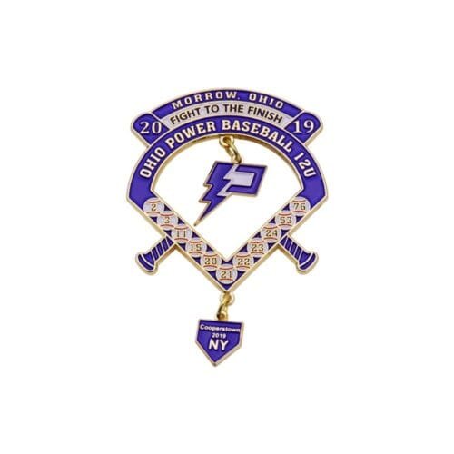 custom enamel pins Customized Metal Enamel Sport Team Lapel Pin Badge Logo Custom Trading Baseball Hat Pins For Game