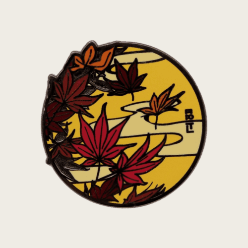 custom enamel pins Personalized Custom Hard Brooch Enamel Lapel Pins Metal Logo Pin Badge Cartoon Cute Maple Leaves Badge