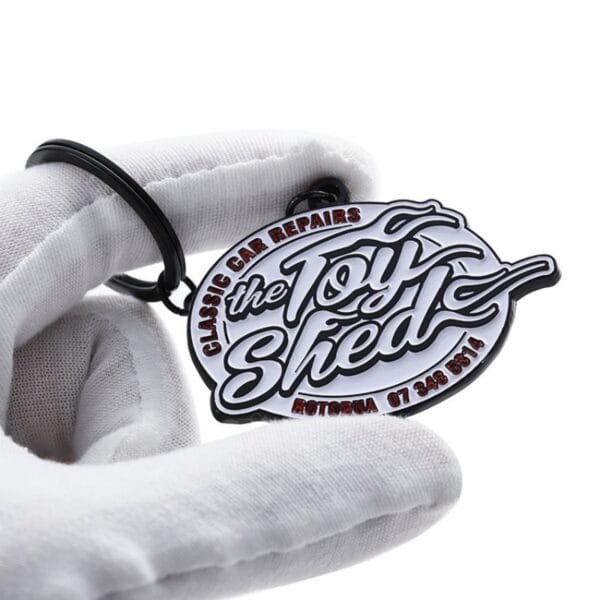 Personalized Keychains 2d Soft Enamel Key Chains Custom Logo Letter Number Zinc Alloy Metal Key Ring for Business Advertising - Image 3