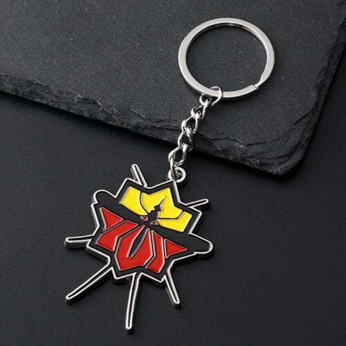 Main-02 2025 New Promotional Keychains Metal Zinc Alloy Enamel Key Chain Customize Silver 3D Spider Character Animal Anime Keyrings